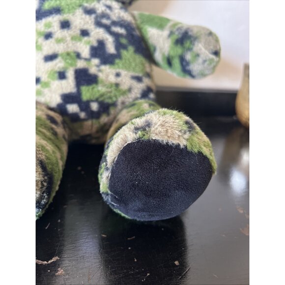 Build-A-Bear Workshop Camouflage Camo Plush Teddy Bear- Stuffed Animal Toy 17" - Picture 3 of 6
